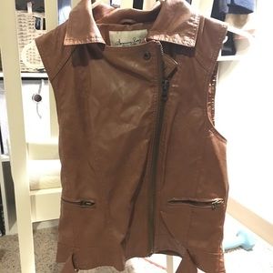 Leather vest